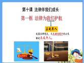 人教版道德与法治七年级下册10.1 法律为我们护航 课件（38张PPT+4视频）