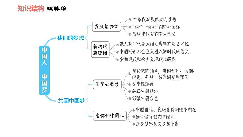 第八课 中国人 中国梦 知识梳理与习题巩固 课件02