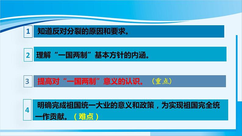 人教版九年级政治上册 第四单元 第七课 7.2 维护祖国统一课件03