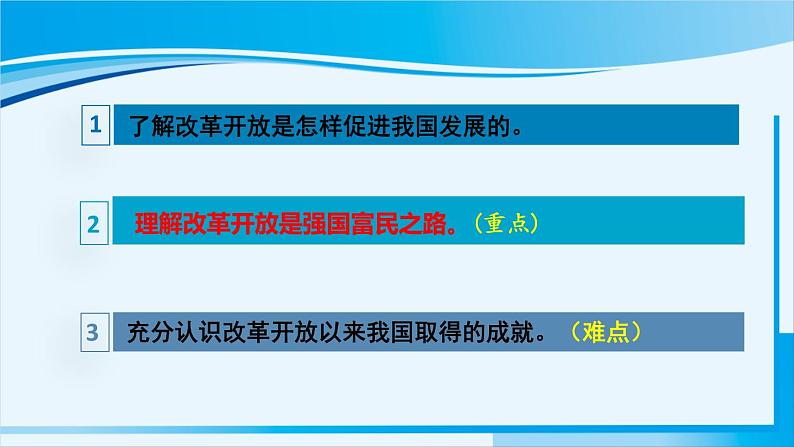 人教版九年级政治上册 第一单元 第一课 1.1 坚持改革开放课件04