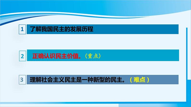 人教版九年级政治上册 第二单元 第三课 3.1 生活在新型民主国家课件03