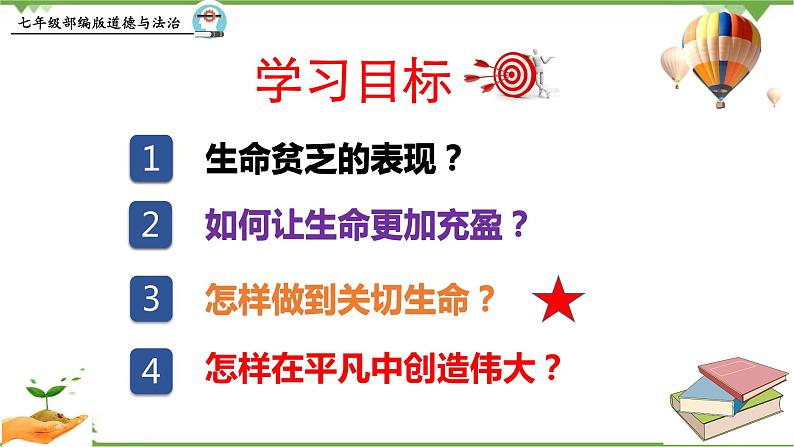 10.2  活出生命的精彩-部编版道德与法治七年级上册 同步教学课件03