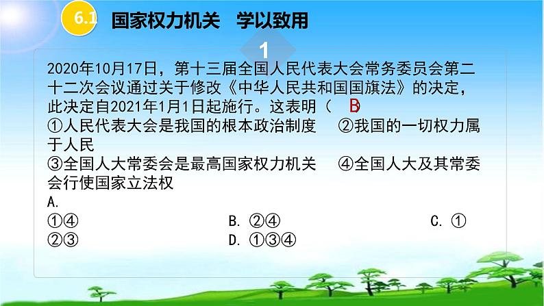 第六课我国国家机构复习课件06