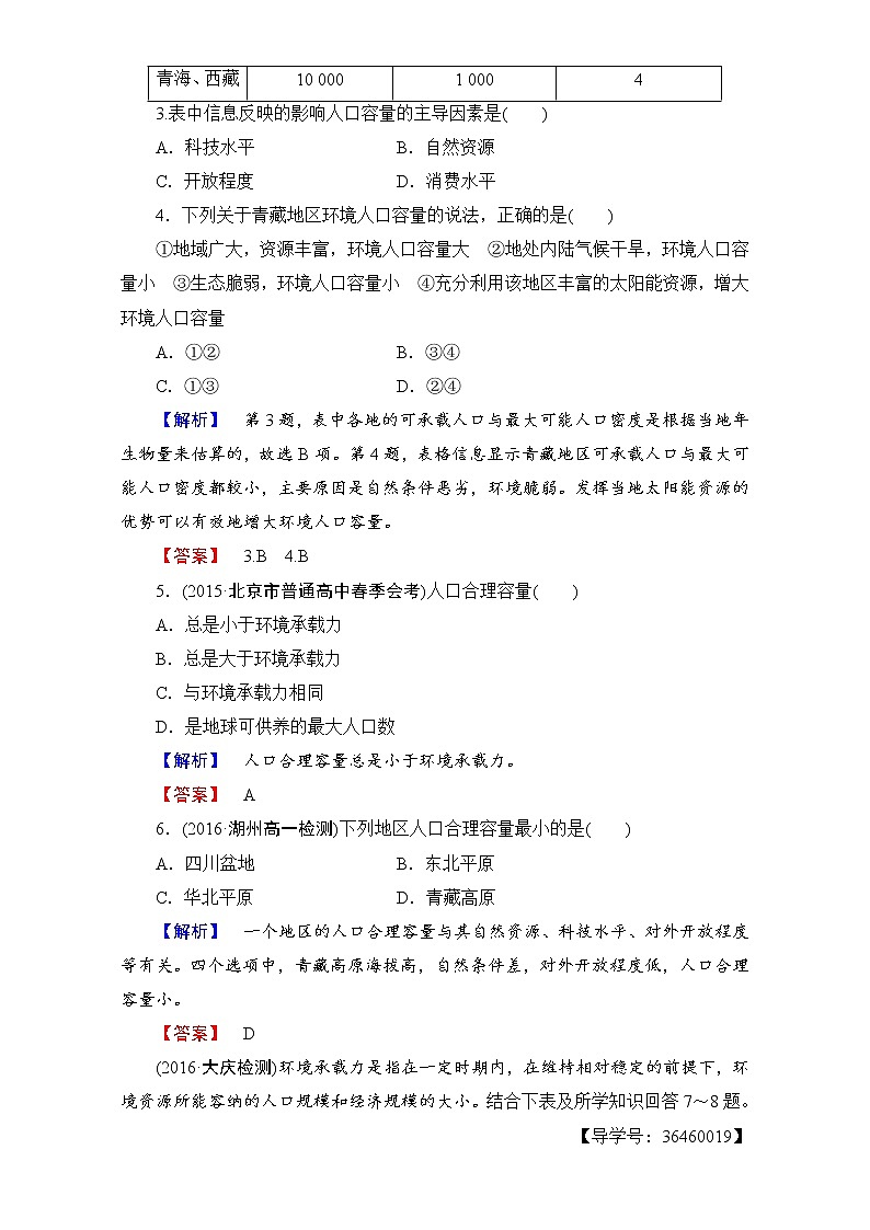 2016-2017学年高中地理人教版必修二学业分层测评：学业分层测评3 Word版含解析第2页