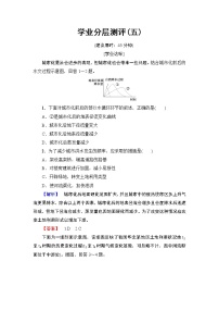 高中地理第三节 人类活动对自然灾害的影响达标测试