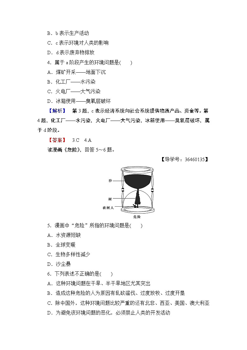 2016-2017学年高中地理人教版必修二学业分层测评15第6章 人类与地理环境的协调发展 第1节第2页