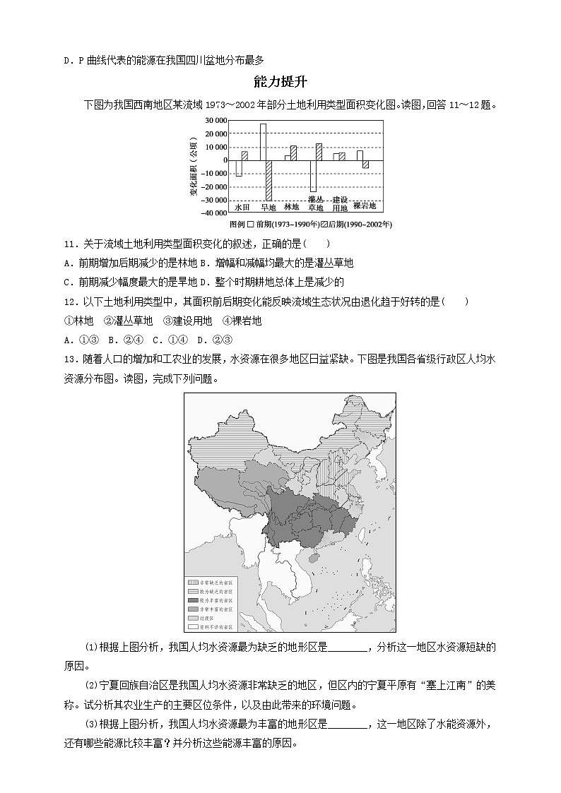 高中地理人教版 (2019) 选择性必修3　1.2自然资源及其利用 第1课时 同步练习03