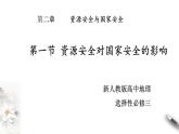 高中地理人教版 (2019) 选择性必修3　2.1资源安全对国家安全的影响 课件