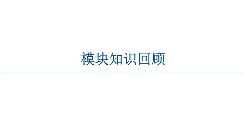 模块知识回顾 课件-湘教版（2019）高中地理选择性必修301