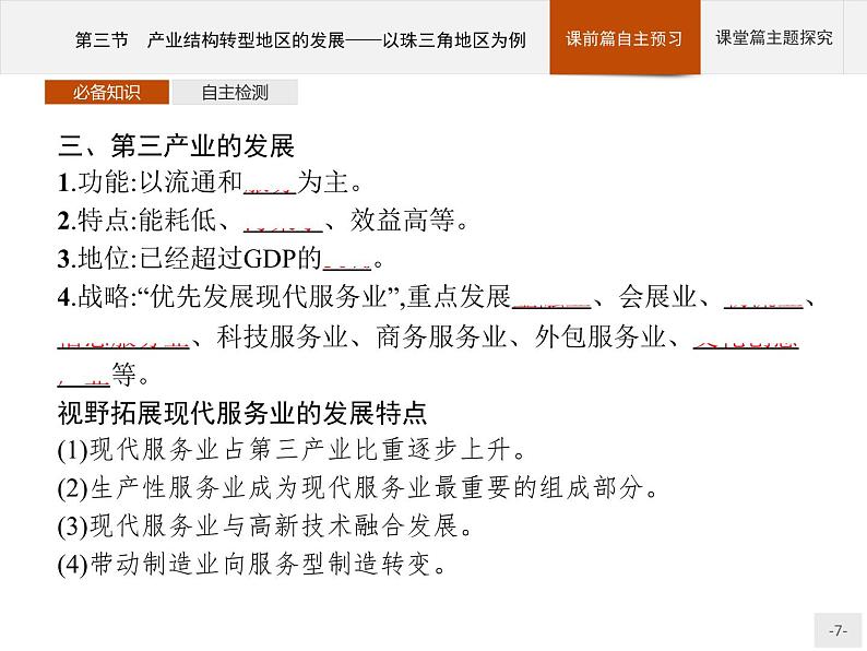 第二单元　第三节　产业结构转型地区的发展——以珠三角地区为例 课件-鲁教版（2019）选择性必修二高中地理07