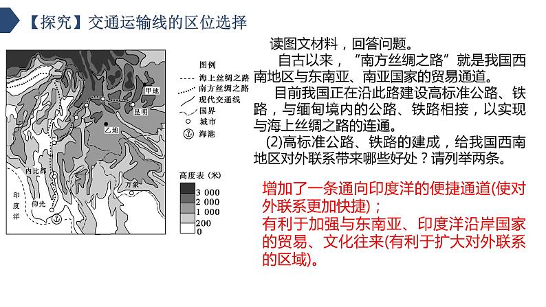 4.1交通运输与区域发展（课时2）-【课件】地理同步精品课件（新教材鲁教版必修第二册）第6页