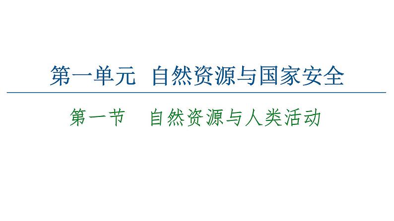 自然资源与人类活动PPT课件免费下载01