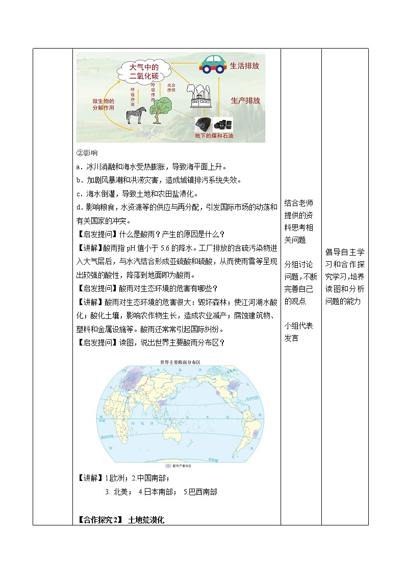 5.1 人类面临的主要环境问题-地理同步备课教案（新教材中图版必修第二册）03