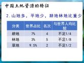 1.1自然资源的数量质量及空间分布2—土地资源和矿产资源 课件 -中图版（2019）高中地理选修3