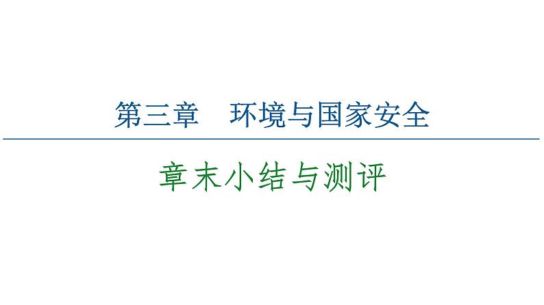 第3章 章末小结与测评 课件-中图版（2019）高中地理选择性必修301