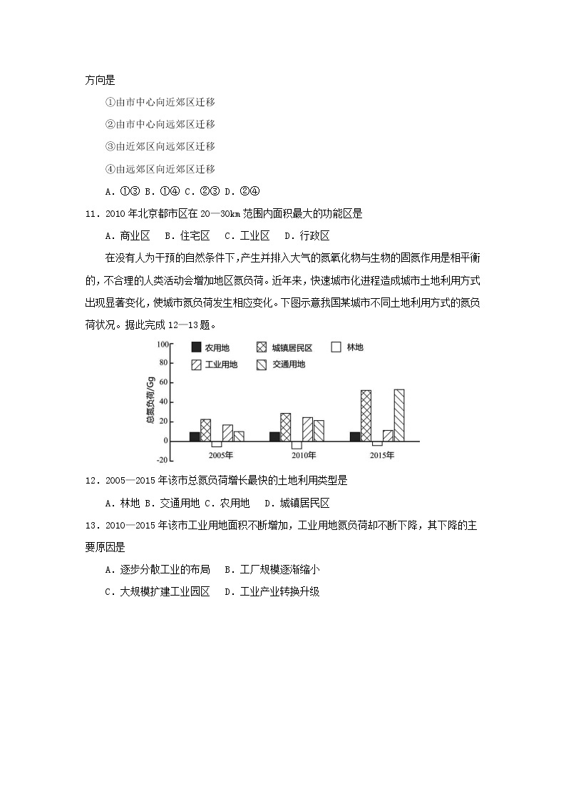 河北省承德市双滦区实验中学2021届高三地理一轮复习晚测203