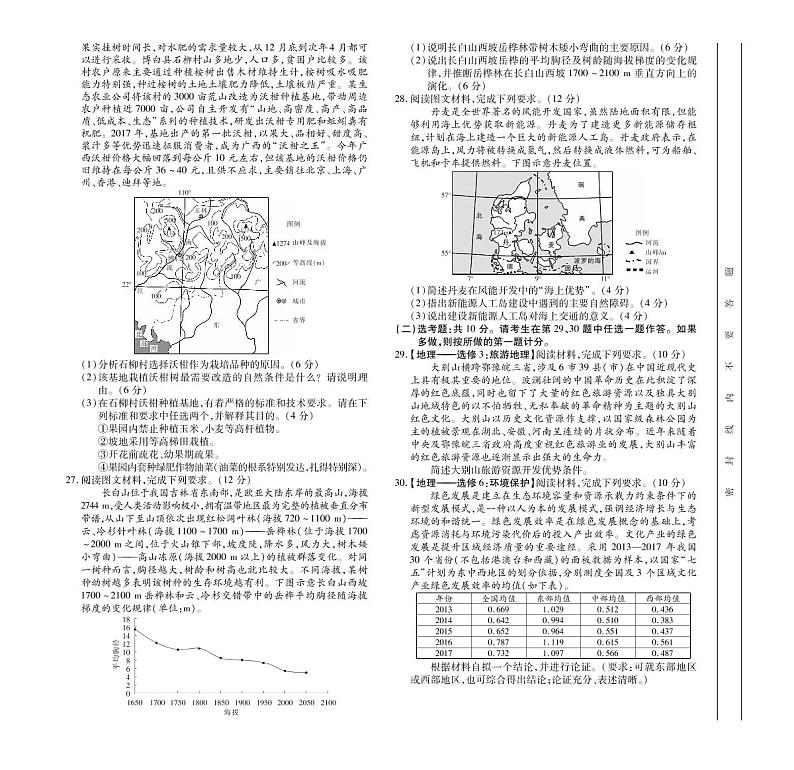 2022届安徽省合肥市重点高中高三上学期8月联合考试地理试题（PDF版）第3页