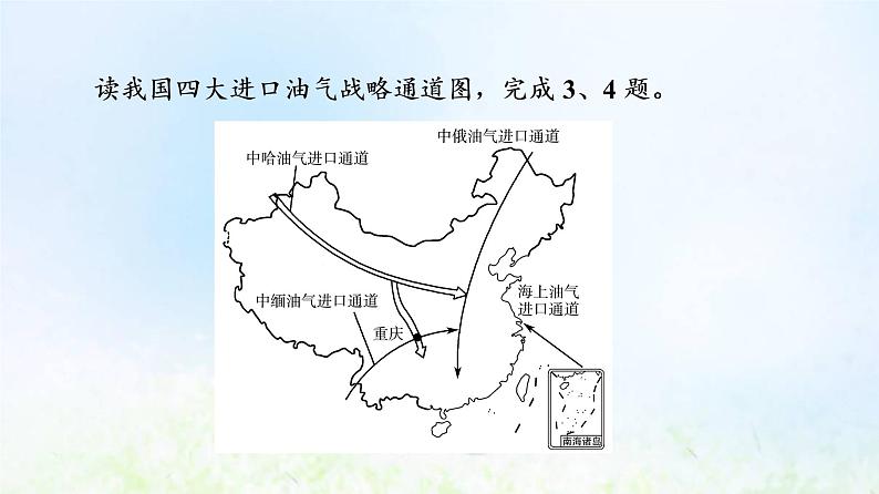 高考地理一轮复习课时质量评价40南水北调对区域发展的影响课件中图版06