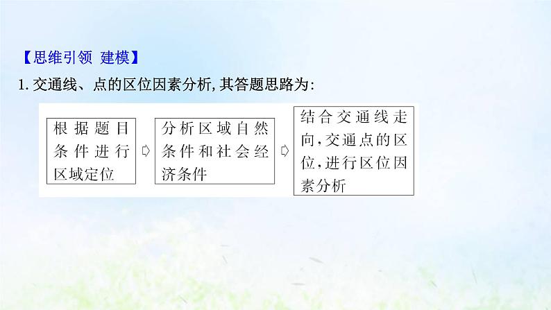 高考地理一轮复习规范答题9交通区位课件新人教版第3页