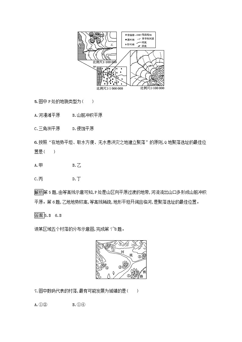 高中地理第二章地表形态的塑造 习题课件+训练+测评新人教版选择性必修103