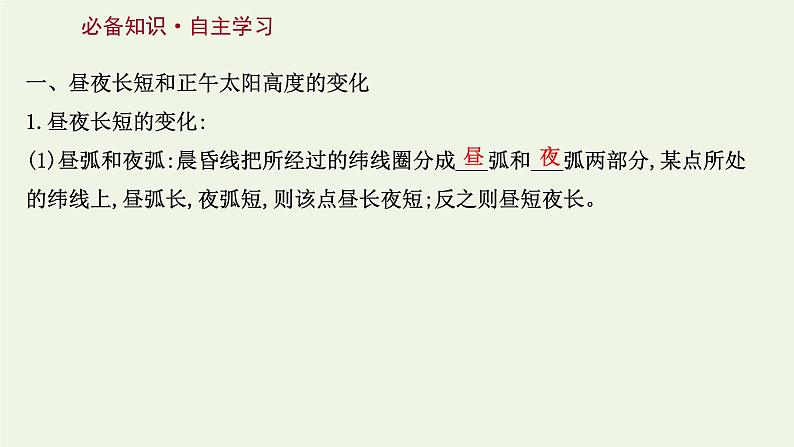 高中地理第一章地球的运动课件+课时评价+单元评价打包12套新人教版选择性必修103