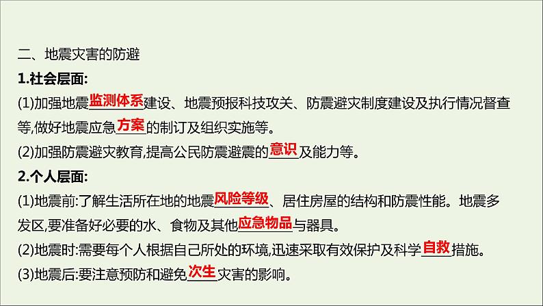 高中地理第四单元从人地作用看自然灾害课件+学案+课时评价+单元评价打包16套鲁教版必修104