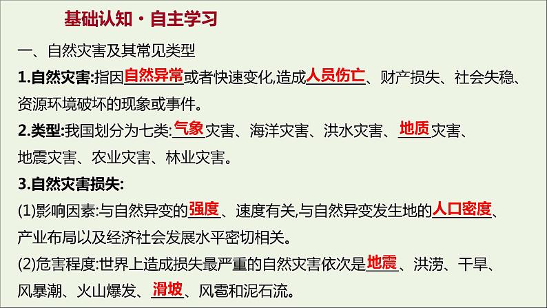 高中地理第四单元从人地作用看自然灾害课件+学案+课时评价+单元评价打包16套鲁教版必修103