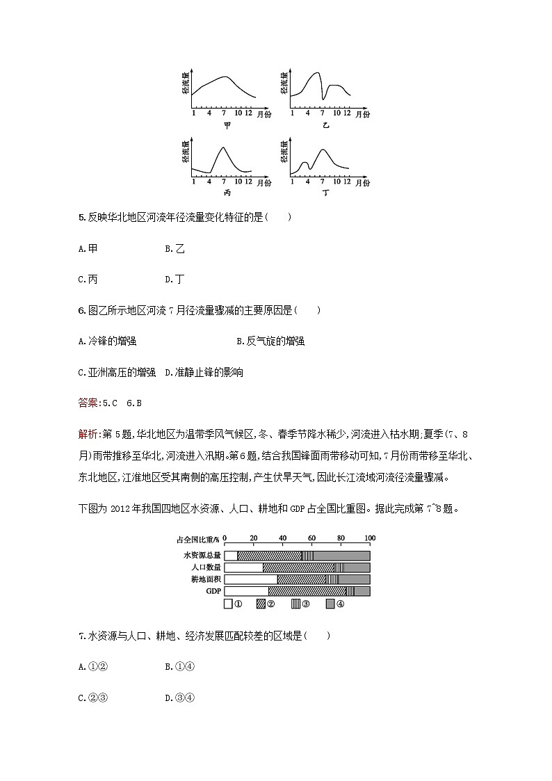 高考地理一轮复习考点规范练39中国地理概况含解析新人教版03