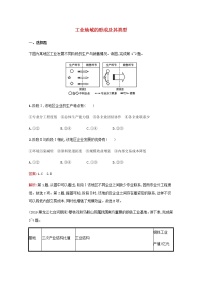 高考地理一轮复习考点规范练23工业地域的形成及其类型含解析新人教版