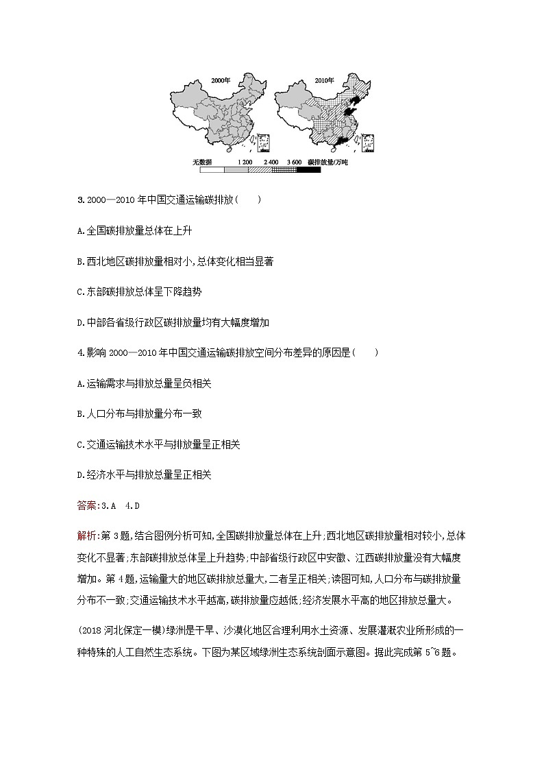 高考地理一轮复习考点规范练25人类与地理环境的协调发展含解析新人教版第2页