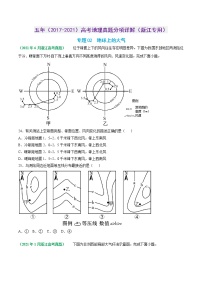 专题02 地球上的大气-五年（2017-2021）高考地理真题分项详解（浙江专用）（原卷版）无答案