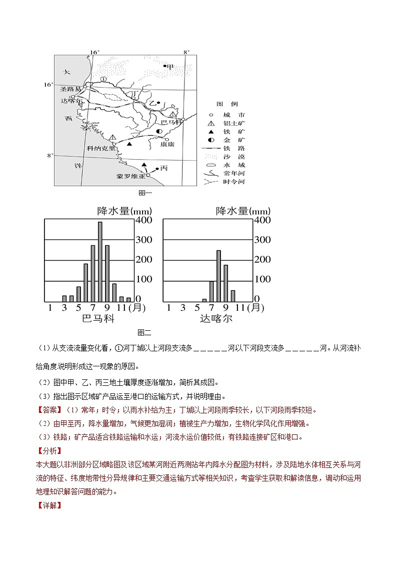 专题03 地球上的水-五年（2017-2021）高考地理真题分项详解（浙江专用）（解析版）03