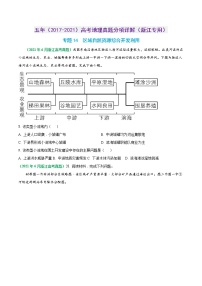 专题14 区域自然资源综合开发利用-五年（2017-2021）高考地理真题分项详解（浙江专用）（原卷版）无答案