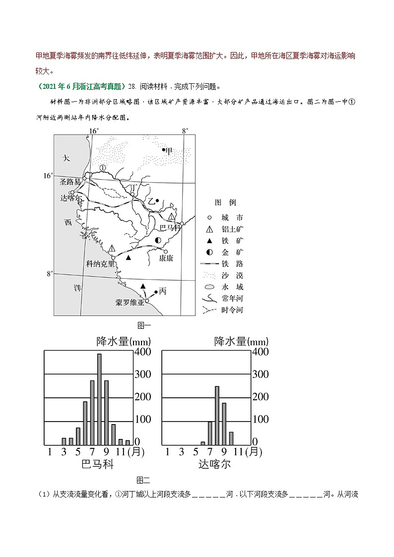 专题19 世界地理-五年（2017-2021）高考地理真题分项详解（浙江专用）（解析版）03