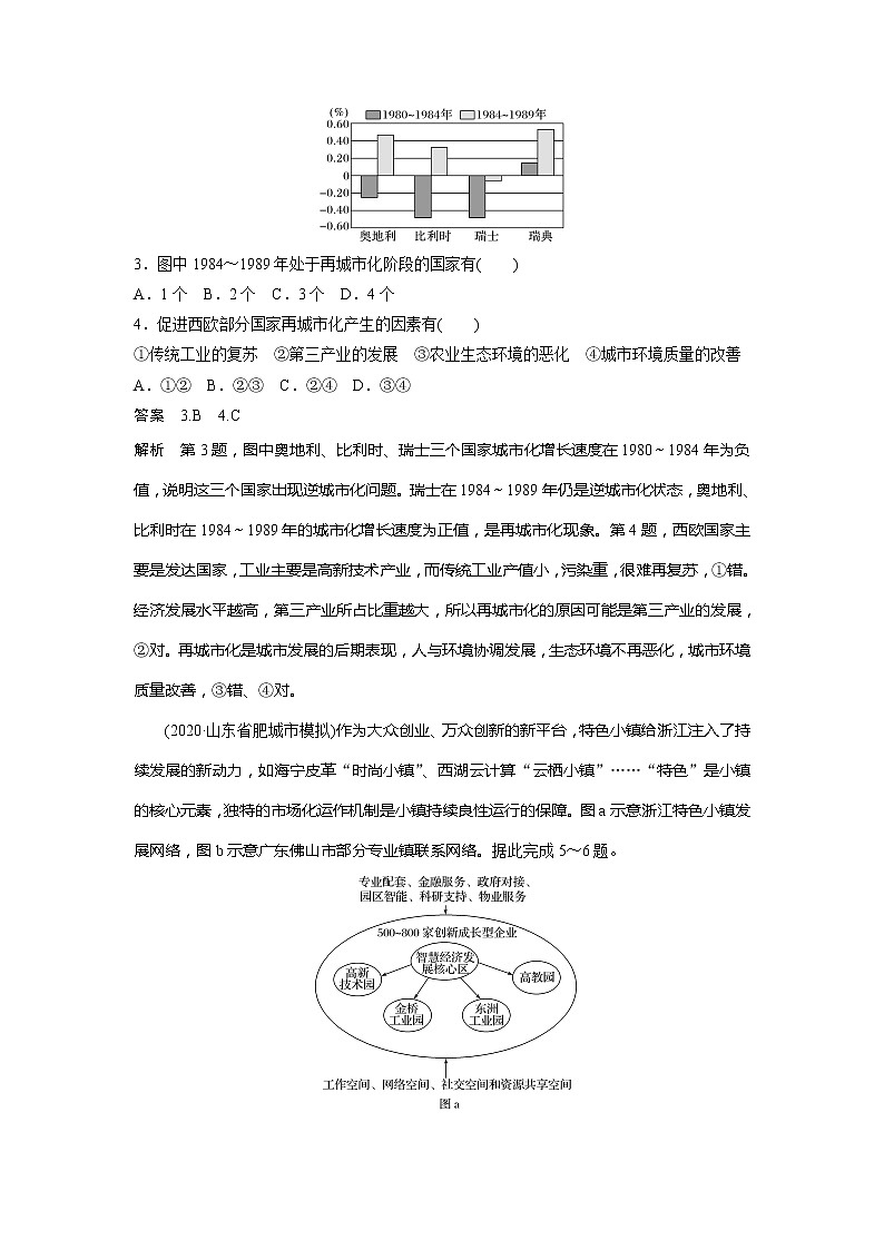 2022届高考地理一轮复习单元练习八 城市与城市化（解析版）02