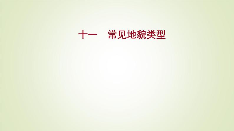 2021-2022学年高中地理新人教版必修第一册 ：课时练习 4.1 常见地貌类型 课件（37张）01