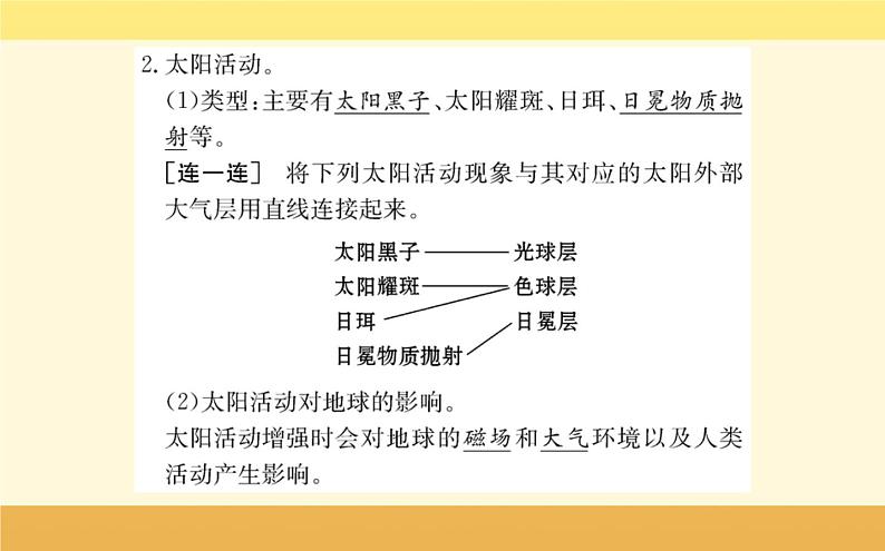 新教材2022版人教版地理必修第一册课件：第一章+第二节+太阳对地球的影响+06