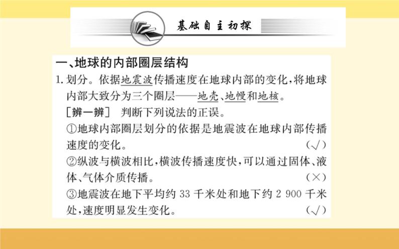 新教材2022版人教版地理必修第一册课件：第一章+第四节+地球的圈层结构+02