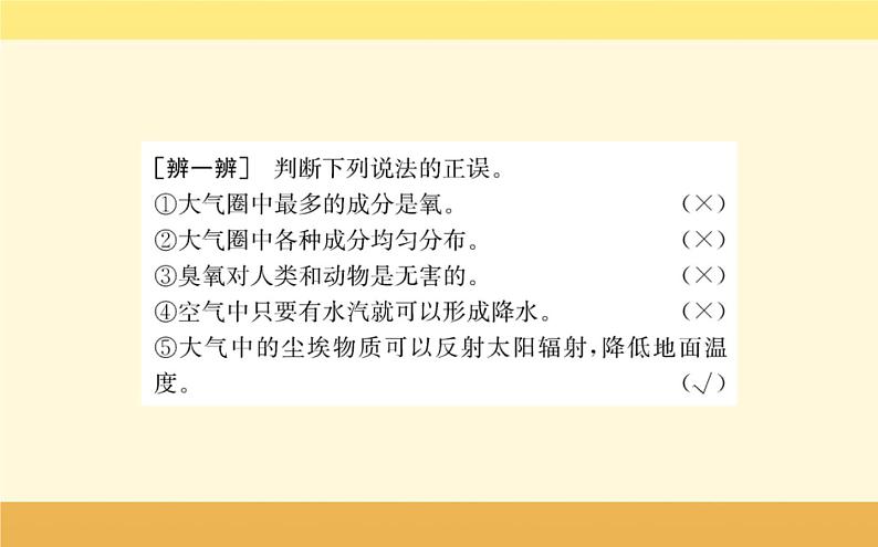 新教材2022版人教版地理必修第一册课件：第二章+第一节+大气的组成和垂直分层+04