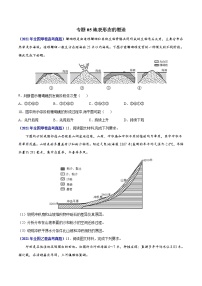 专题05地表形态的塑造-三年（2019-2021）高考地理真题分项汇编（全国通用）（原卷版）无答·