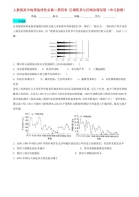 地理选择性必修2 区域发展第四章 区际联系与区域协调发展本章综合预测单元测试课时作业