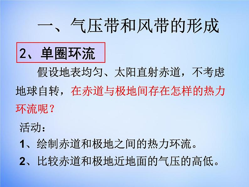 高中地理必修一课件-2.2 气压带和风带4-人教版05