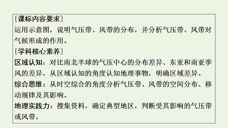 高考地理一轮复习第4章天气的成因与气候的形成第3节气压带风带对气候的影响课件中图版第2页