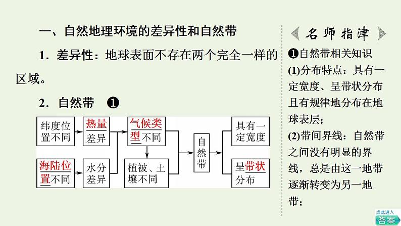 高考地理一轮复习第6章自然地理环境的整体性和地域分异规律课件+学案中图版05