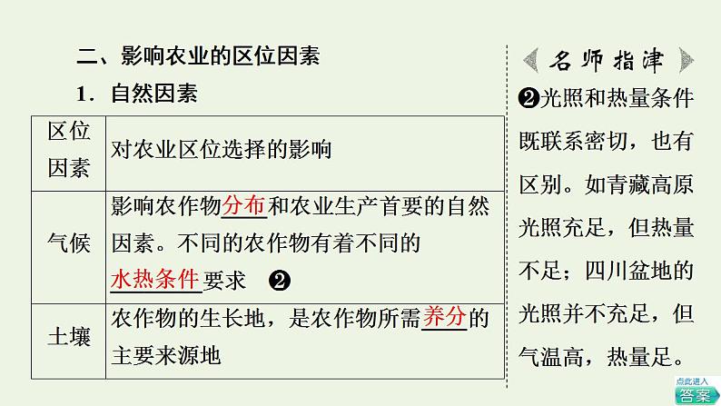 高考地理一轮复习第11章产业区位选择第1节农业区位因素课件中图版第7页