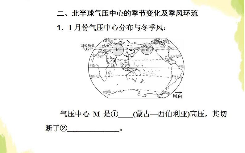 高考地理一轮复习第二章地球上的大气第二节气压带和风带课件新人教版第7页