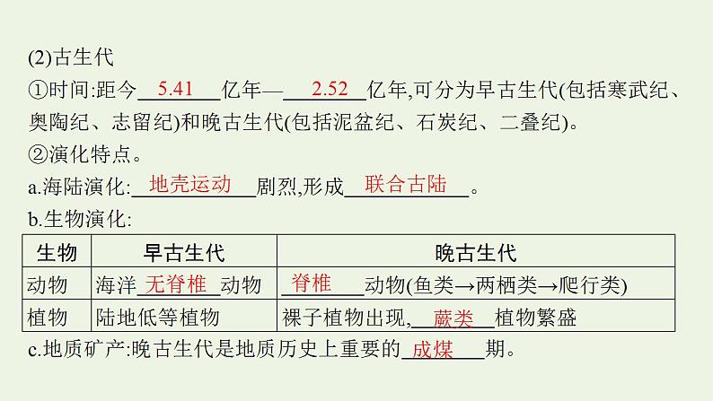 高考地理一轮复习第一章宇宙中的地球第四节地球的历史地球的圈层结构课件新人教版第6页