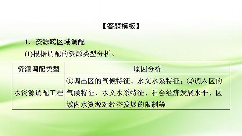 高考地理一轮复习答题规范15区域合作分析类课件新人教版第7页