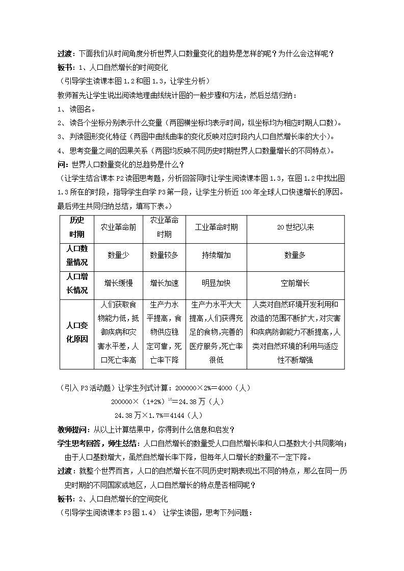 高中地理第一章人口的变化课件+教案+作业打包27套新人教版必修202