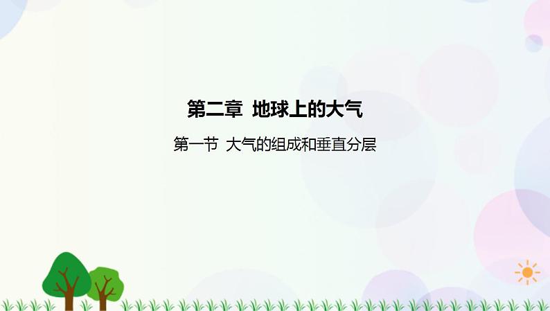 2022版新教材地理人教版必修第一册课件：第二章+第一节+大气的组成和垂直分层第1页